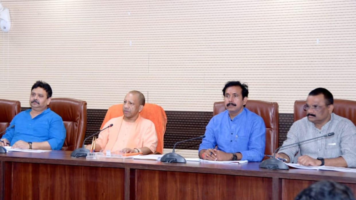 CM Yogi Adityanath reviewed development works and law and order in Varanasi