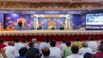 Akshardham Temple Rakshabandhan was celebrated in Swaminarayan Akshardham Temple in Delhi
