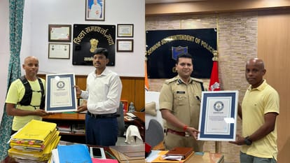 Bihar News : Ashutosh Prakash registered name in Guinness Book of World Records in Qatar Gaya News award