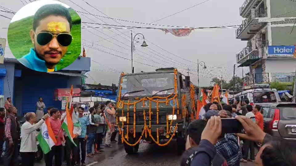 Uttarakhand Soldier from karnaprayag Martyr in Leh dead Body Reached Today