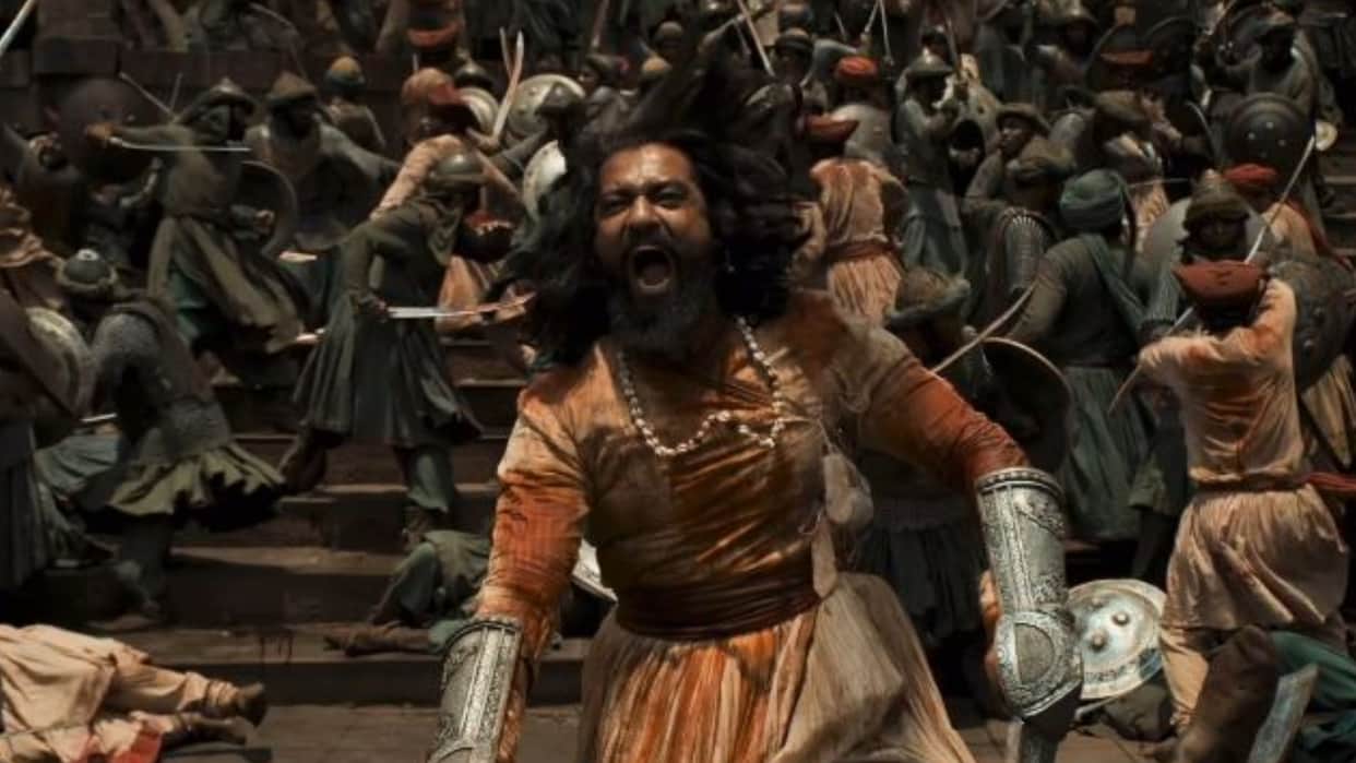 Chhaava Teaser Out vicky kaushal chhatrapati sambhaji maharaj look Rashmika Mandanna Akshaye Khanna