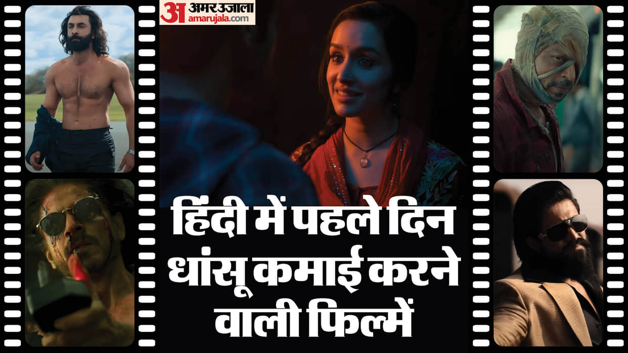 Films with biggest box office opening in Hindi Jawan Stree 2 Animal Pathaan KGF 2