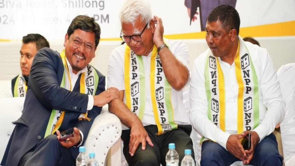 Three Congress MLAs in Meghalaya join NPP welcomed by CM Conrad Sangma