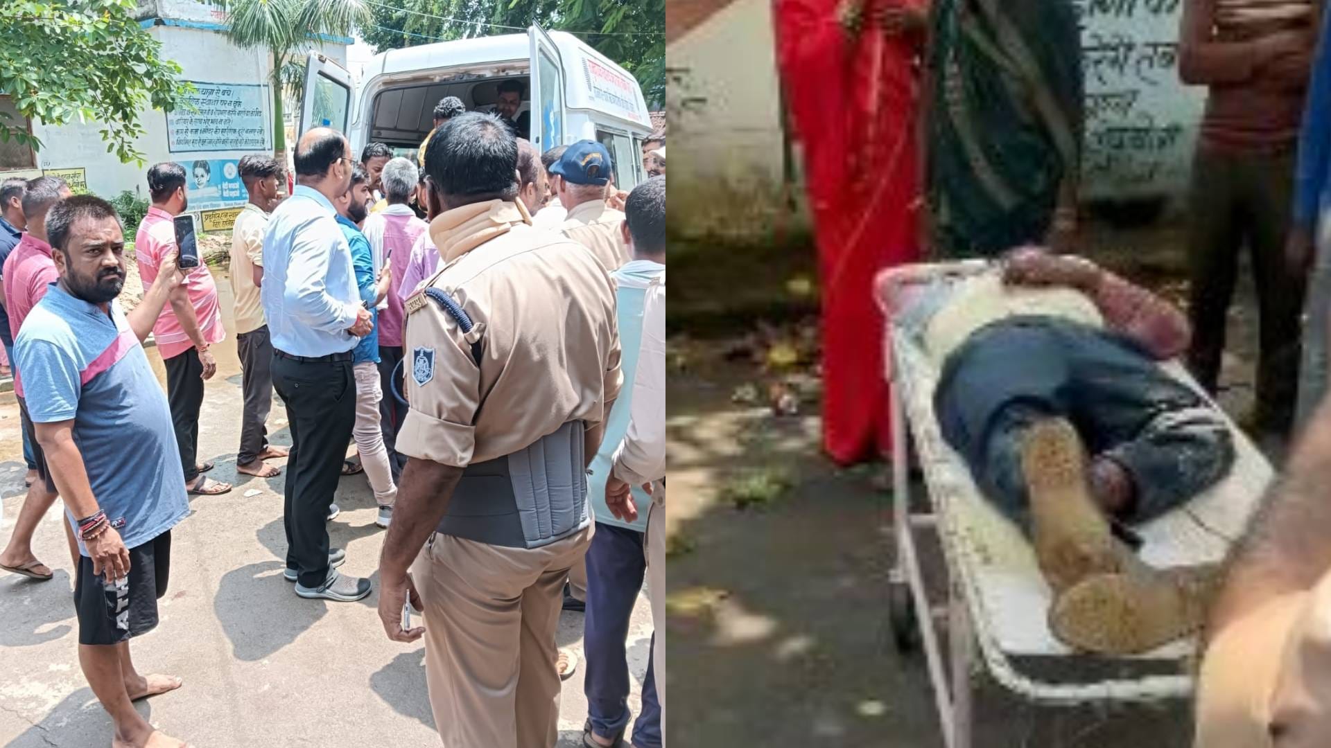 हादसे में एक की मौत, दस लोग घायल