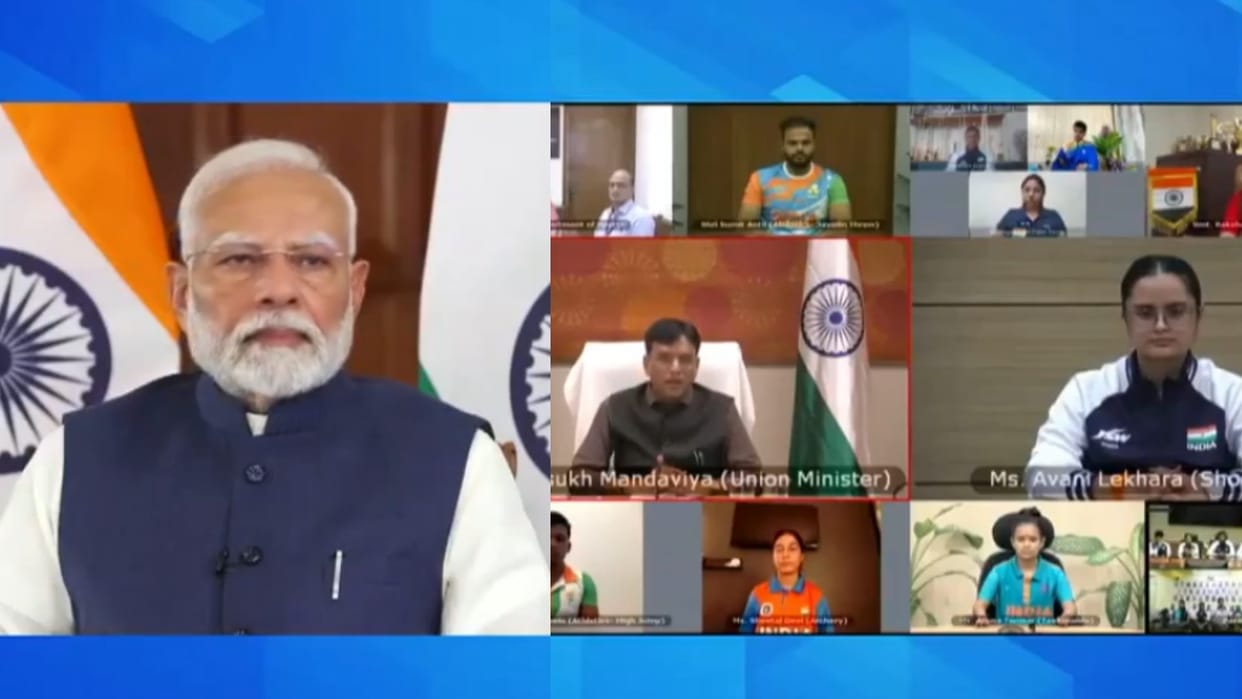 Paralympics 2024: PM Modi spoke to Paralympic players through video conferencing, Sports Minister was present