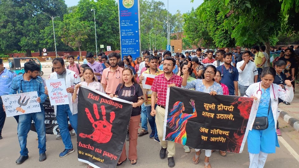 Kolkata Rape Murder Case PGI Chandigarh doctor on strike OPD closed in GMCH 32