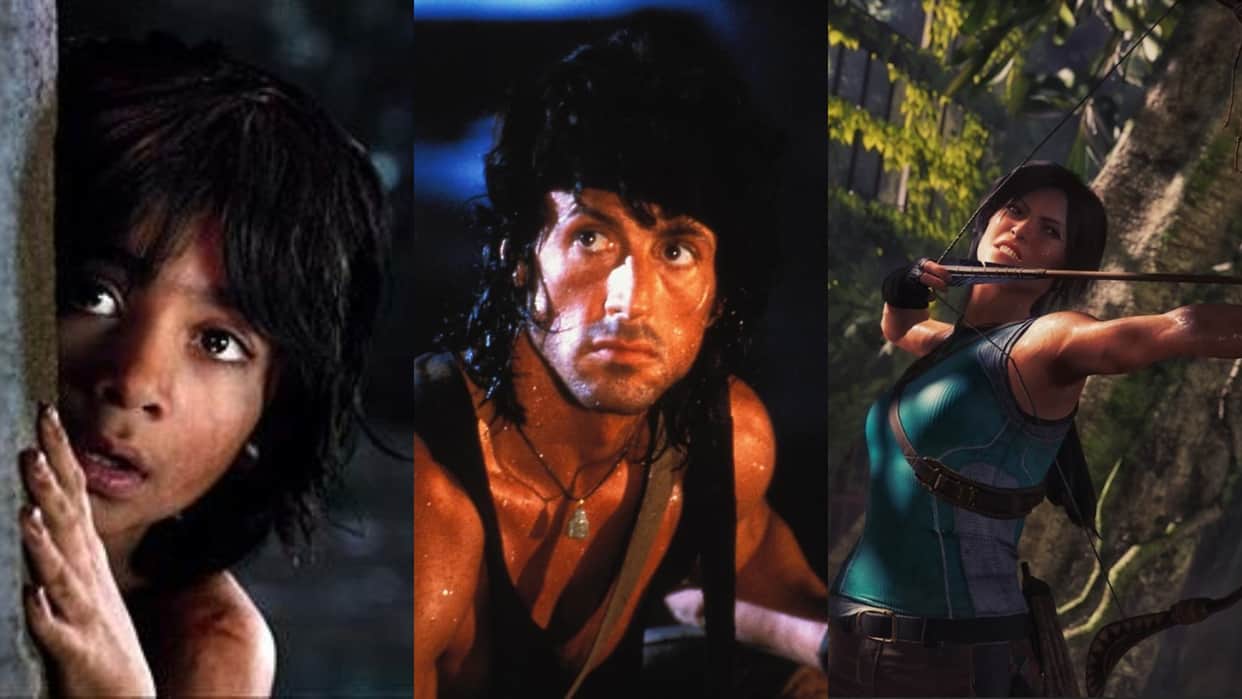 Video games which are based on hollywood movies Jurassic Park Rambo The Jungle Book Lara Croft Tomb Raider