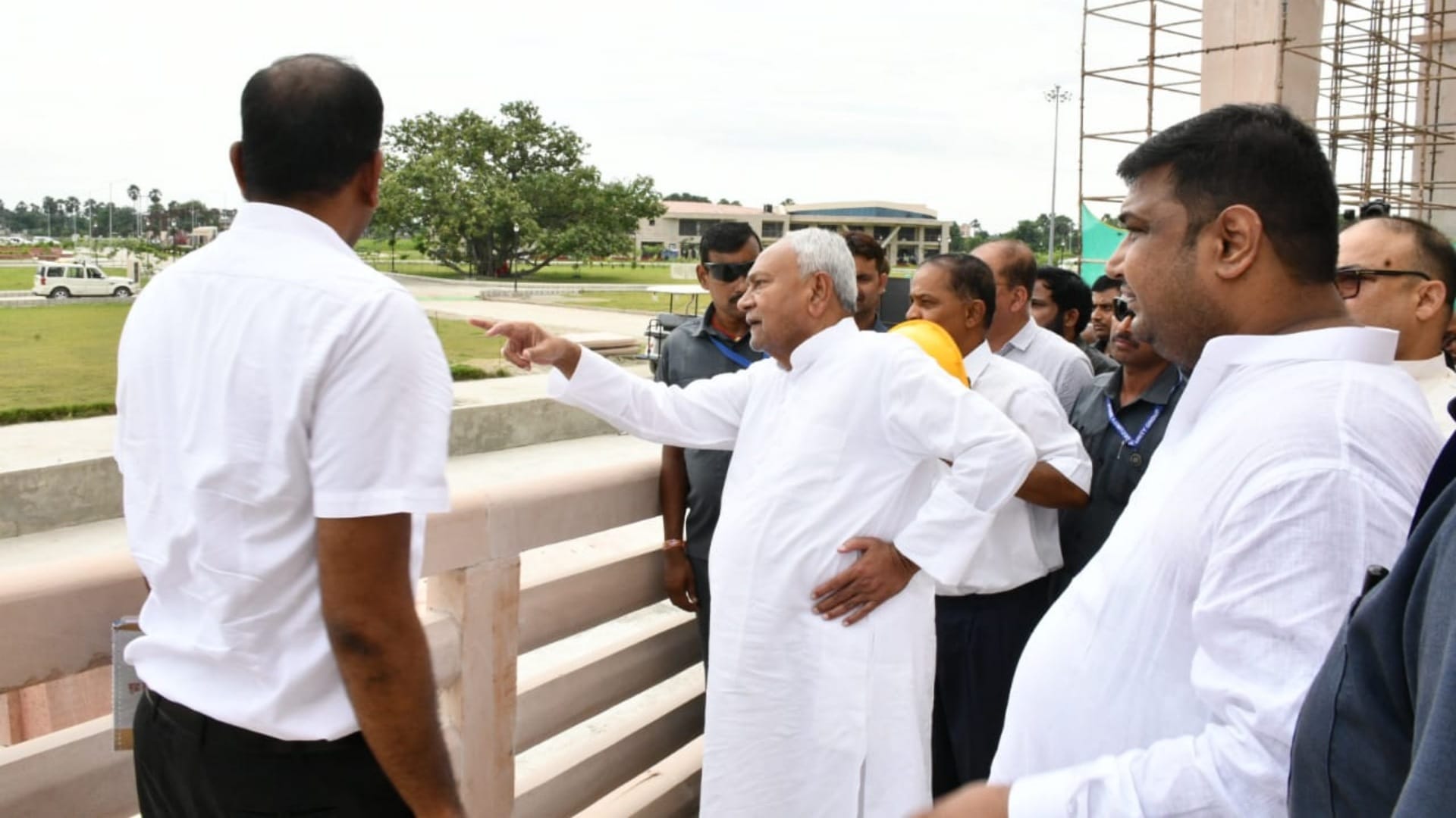 Bihar News: CM Nitish suddenly reached Vaishali, inspected under construction Buddha Samyak Darshan Museum