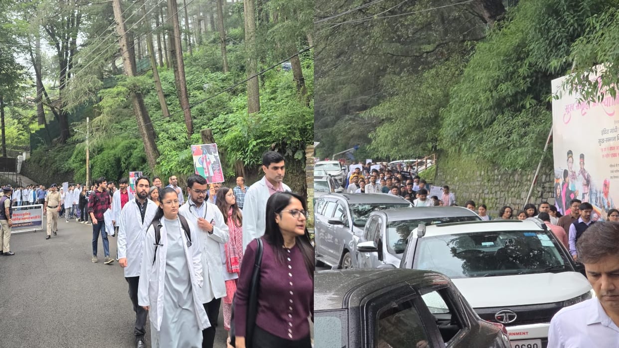 Kolkata Doctor Murder: Resident Doctors Association took out a march from IGMC to the Secretariat