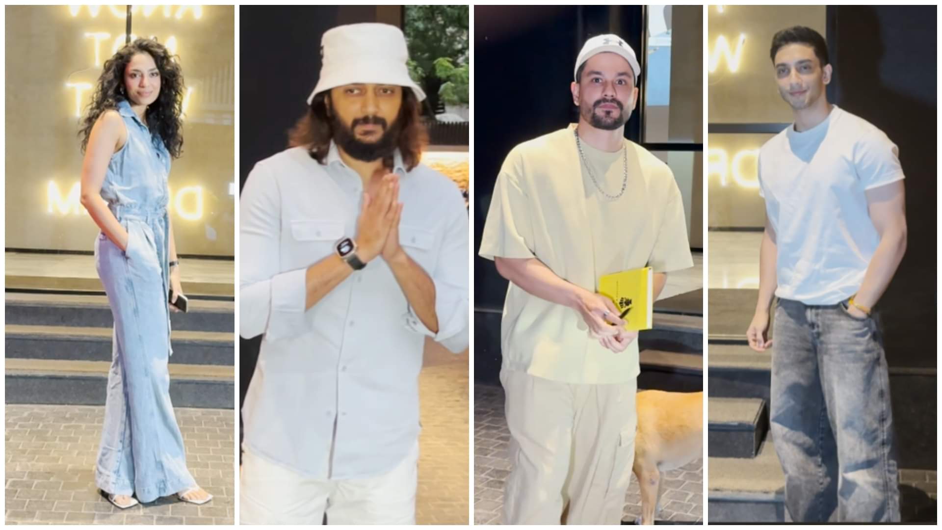 Javed Akhtar Shabana Azmi Ramesh Sippy Riteish Deshmukh and many more attended Angry Young Men Screening