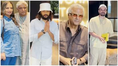 Javed Akhtar Shabana Azmi Ramesh Sippy Riteish Deshmukh and many more attended Angry Young Men Screening