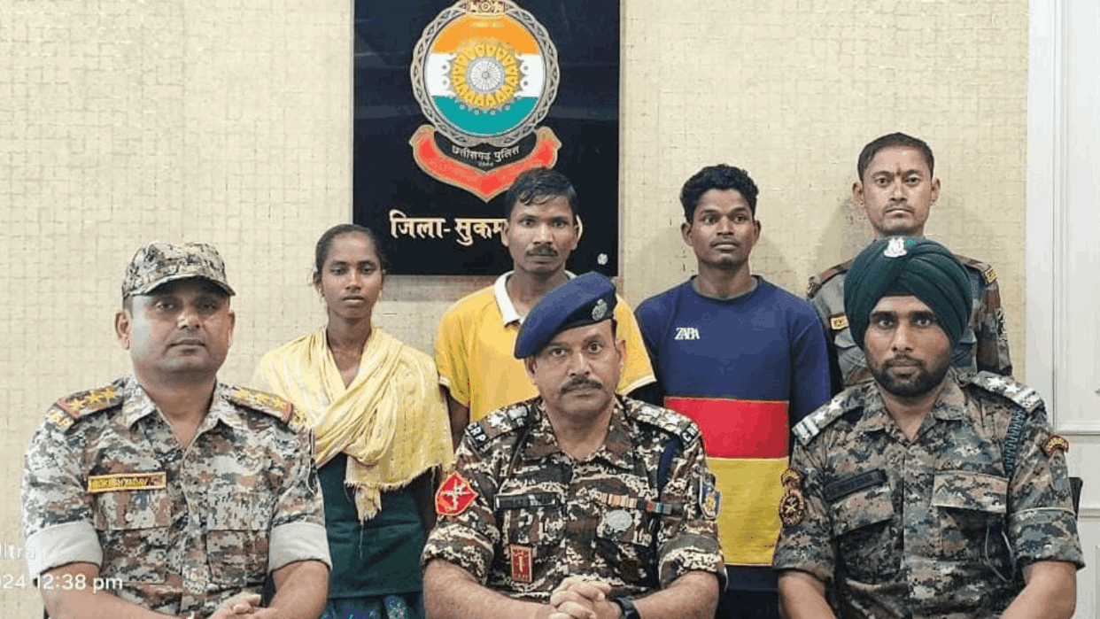 Three Naxalites including women surrendered in Sukma