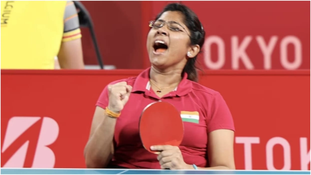 Bhavina Patel entered the quarterfinals of the women's singles class 4 table tennis at Paralympics