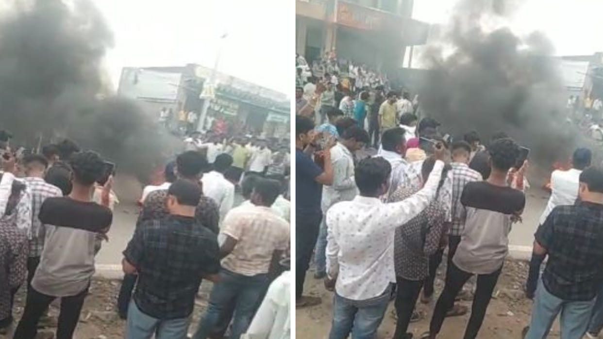 Udaipur: Villagers demonstrated against the rape of a minor, demanding immediate arrest of the accused