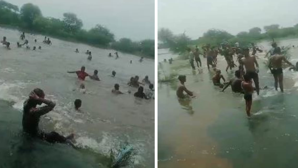Bharatpur: Despite warning, villagers are going to bathe in swollen rivers, 3 accidents happened in 15 days