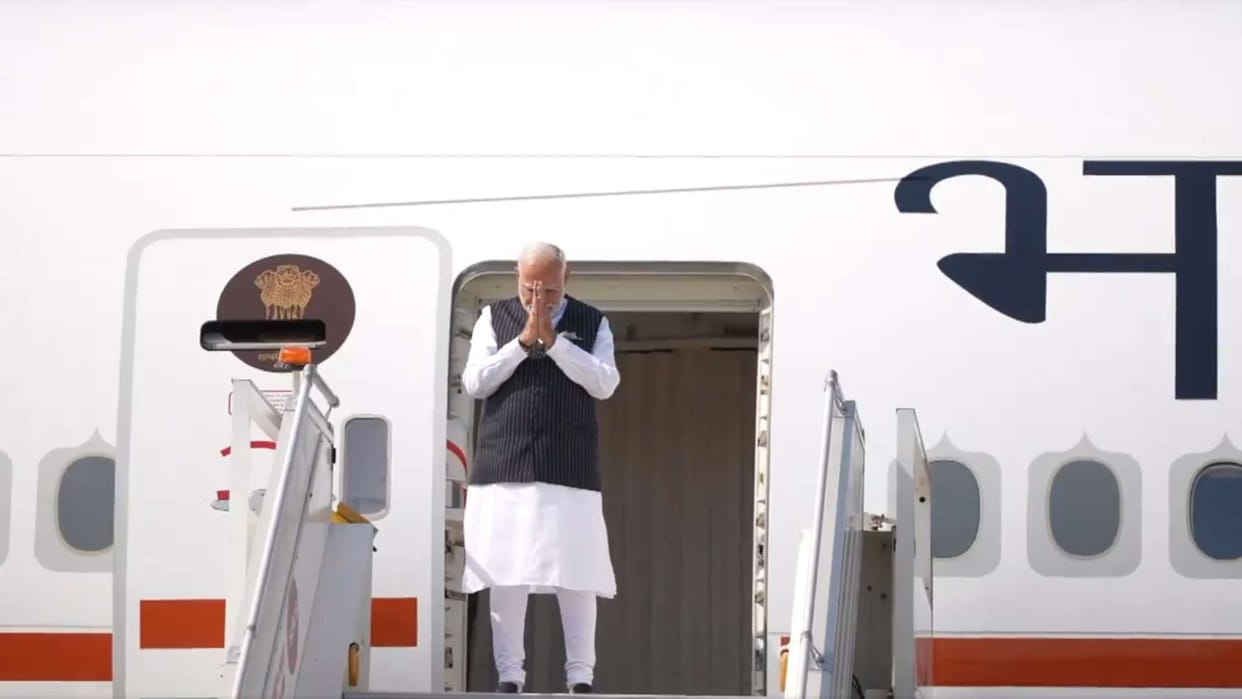 pm narendra modi emplanes for poland warsaw on two days visit first prime minister in 45 years ukarine