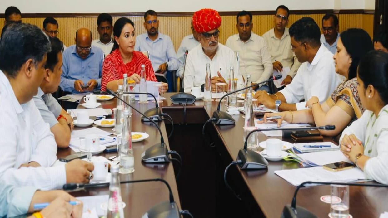 High level meeting regarding Jaipur Waterlogging Issue Diya Kumari gave instructions to build new roads