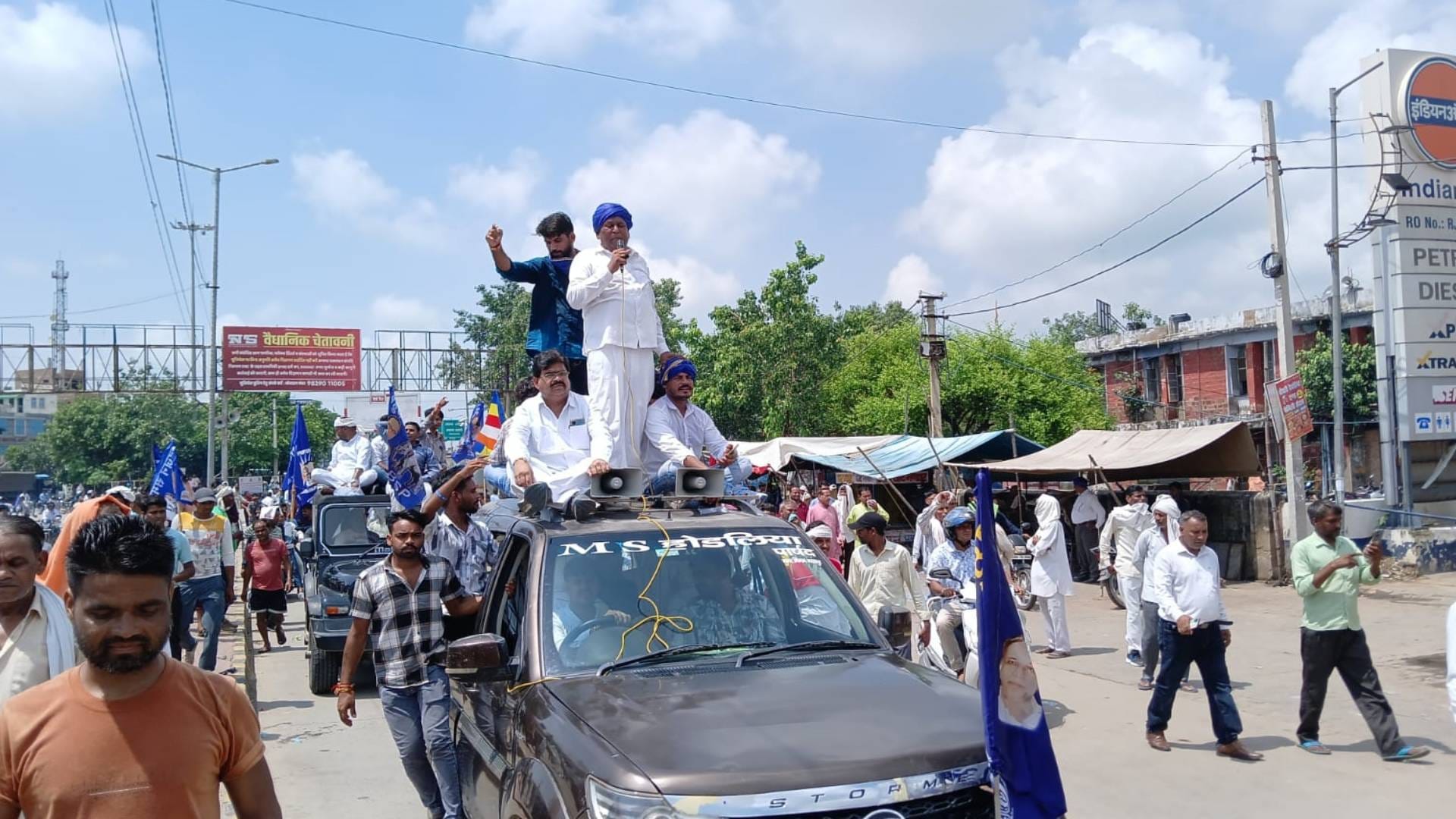 Bharatpur News Bharat Bandh over SC-ST reservation had huge impact see scenes of bandh in pictures