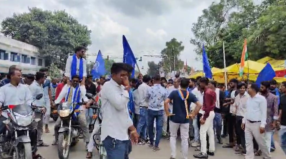 The effect of Bharat Bandh was also seen in Shajapur