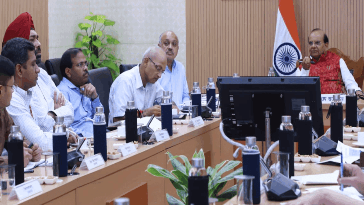LG VK Saxena held a review meeting on admissions in Delhi hospitals