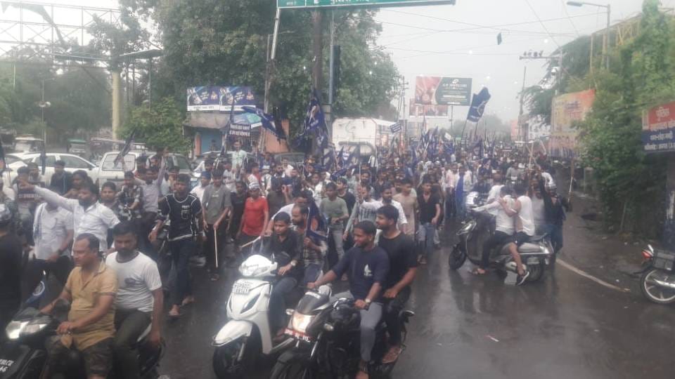 Dalit youth staged strong protest in Agra against sub-categorisation reservation