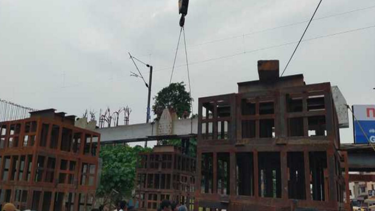 First girder laid for doubling of Bairahna Rail Under Bridge, second girder also launched