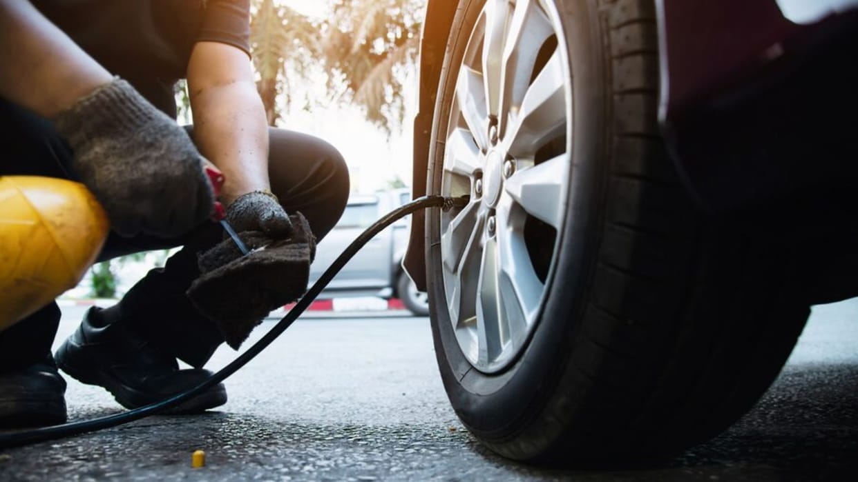 driving car bike with low pressure tyre dangerous can lead to major road accident
