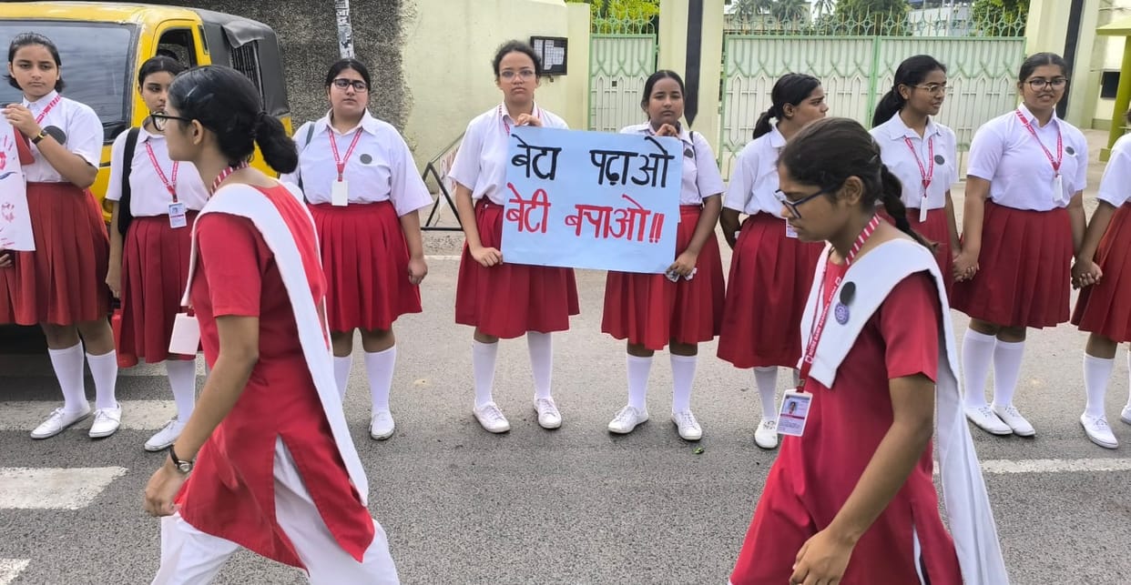 Kolkata Doctor Rape-Murder Case: Patna girl students protested, said- break silence, stop violence