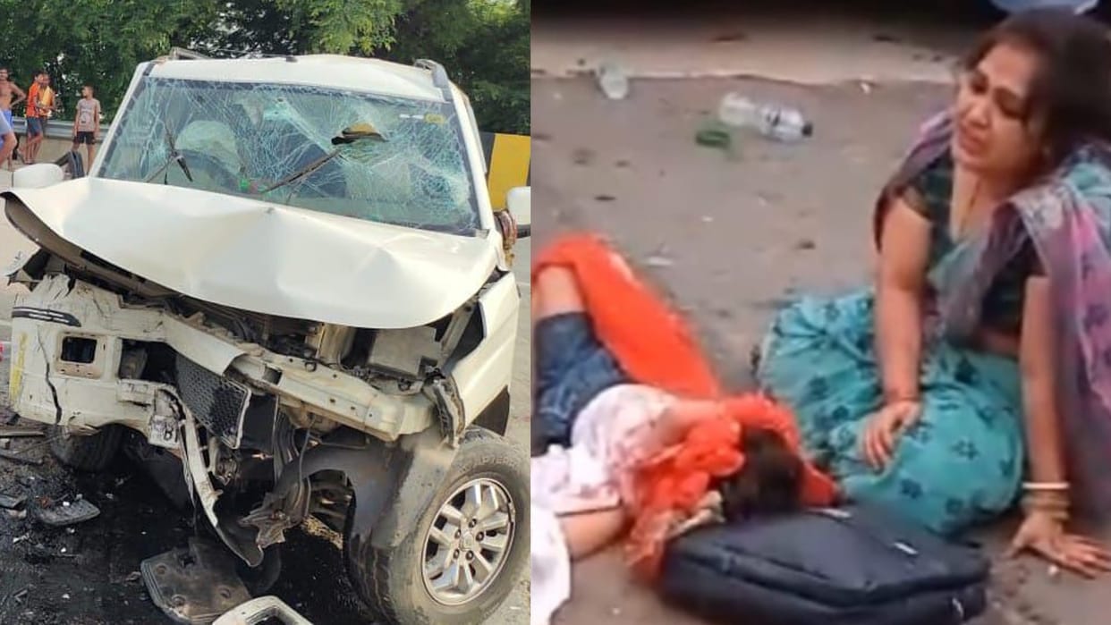 Bihar News: Road accident in Arrah, five members of the family died; Everyone was returning from Vindhyachay