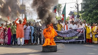 Kolkata doctor case: BJP takes out protest march Swasthya Bhawan, Demanded resignation of CM Mamata Banerjee