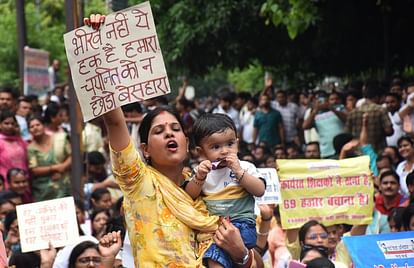69000 teacher recruitment case: Reserved and unreserved category candidates came face to face, gate closed du