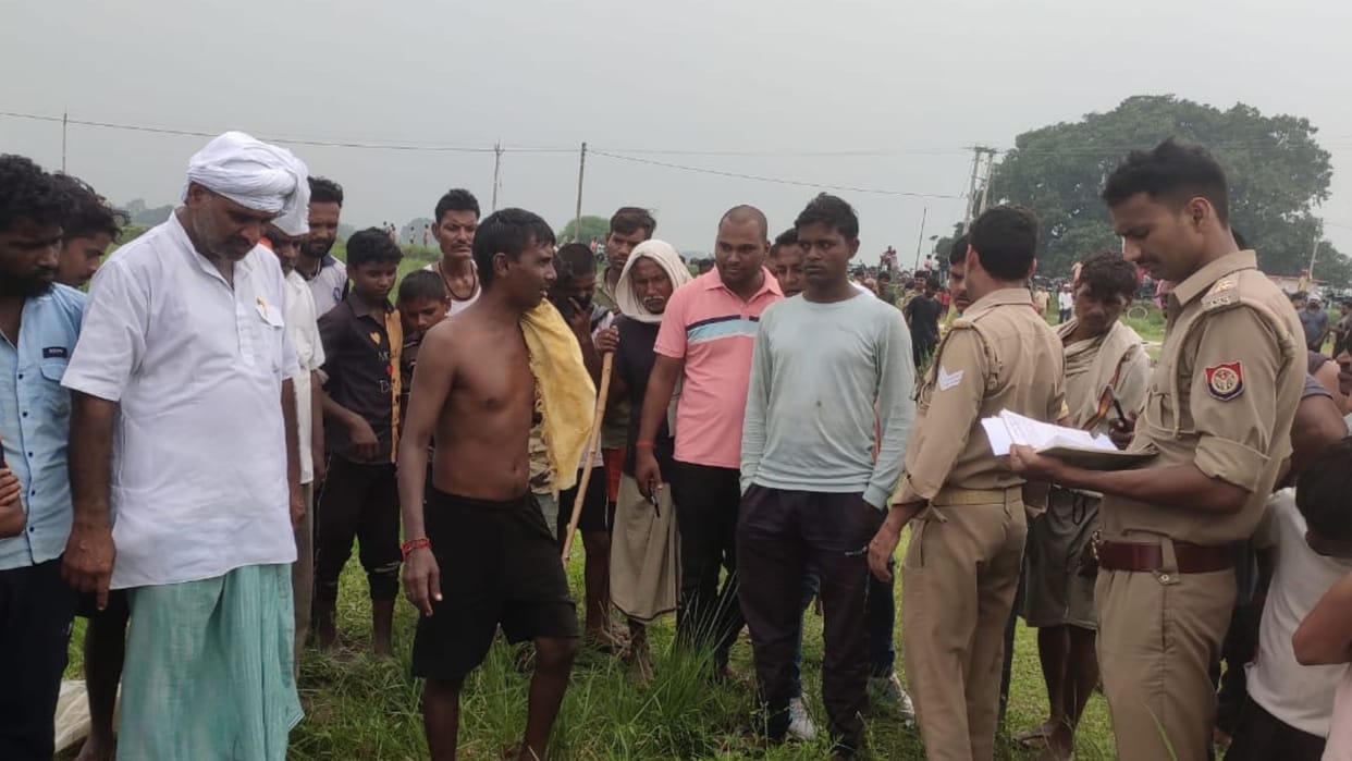 Middle aged man dead body found in river at varanasi