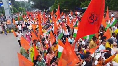 VHP takes out public protest march against violence on Hindus in Bangladesh, government extends helping hand