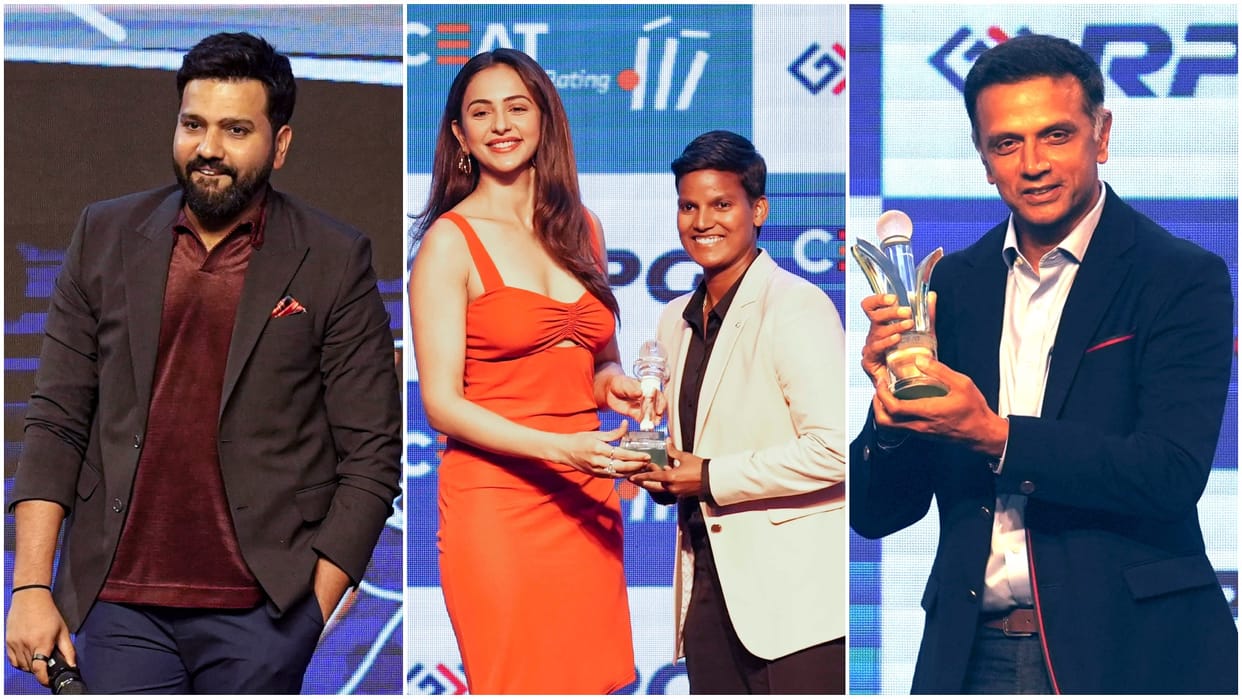 Rohit Sharma, Rahul Dravid win top honours at Cricket Awards Virat Kohli, Yashasvi Jaiswal and Ashwin also win