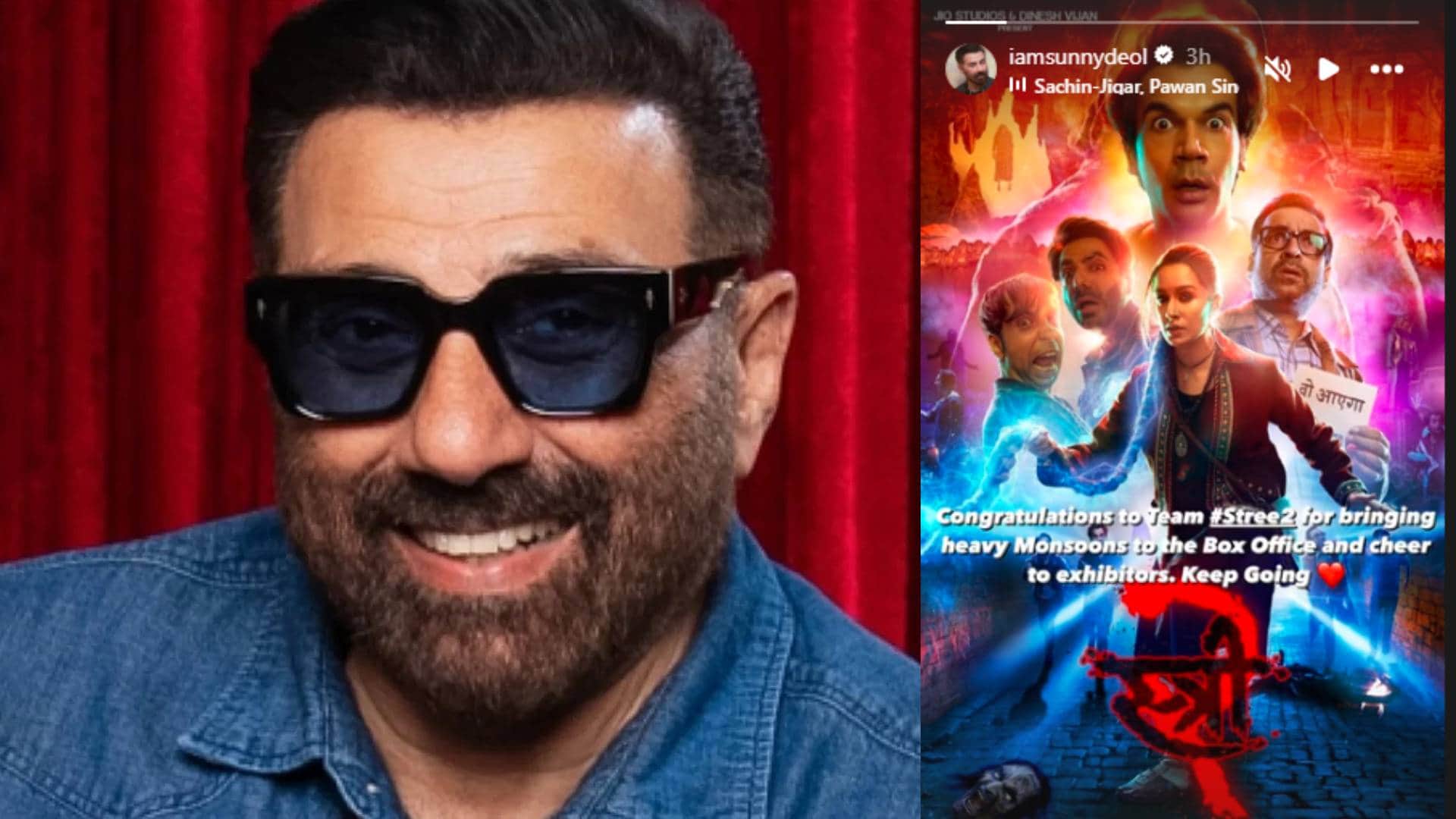 gadar 2 actor sunny deol praises shraddha kapoor rajkummar rao film stree 2 congratulates team for success