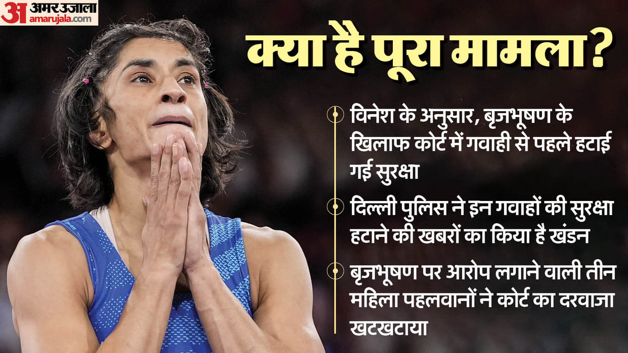 Indian Women Wrestler Vinesh Phogat said that Delhi Police removes protection of witnesses news and updates