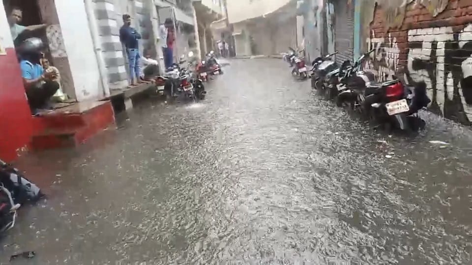 Heaviest rain of 2024 in Aligarh