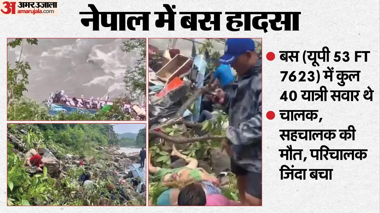 Indian bus carrying 42 passengers plunges into river in Nepal