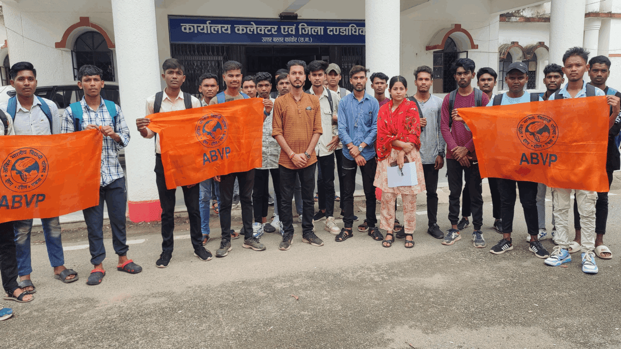 Demand for student union elections raised again after 8 years ABVP submitted a memorandum to the Chief Ministe