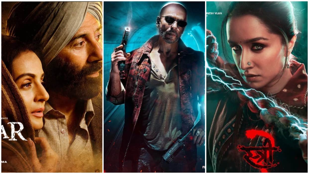Jawan Pathaan Animal Stree 2 Gadar 2 are top five movies that earned maximum at box office in first week