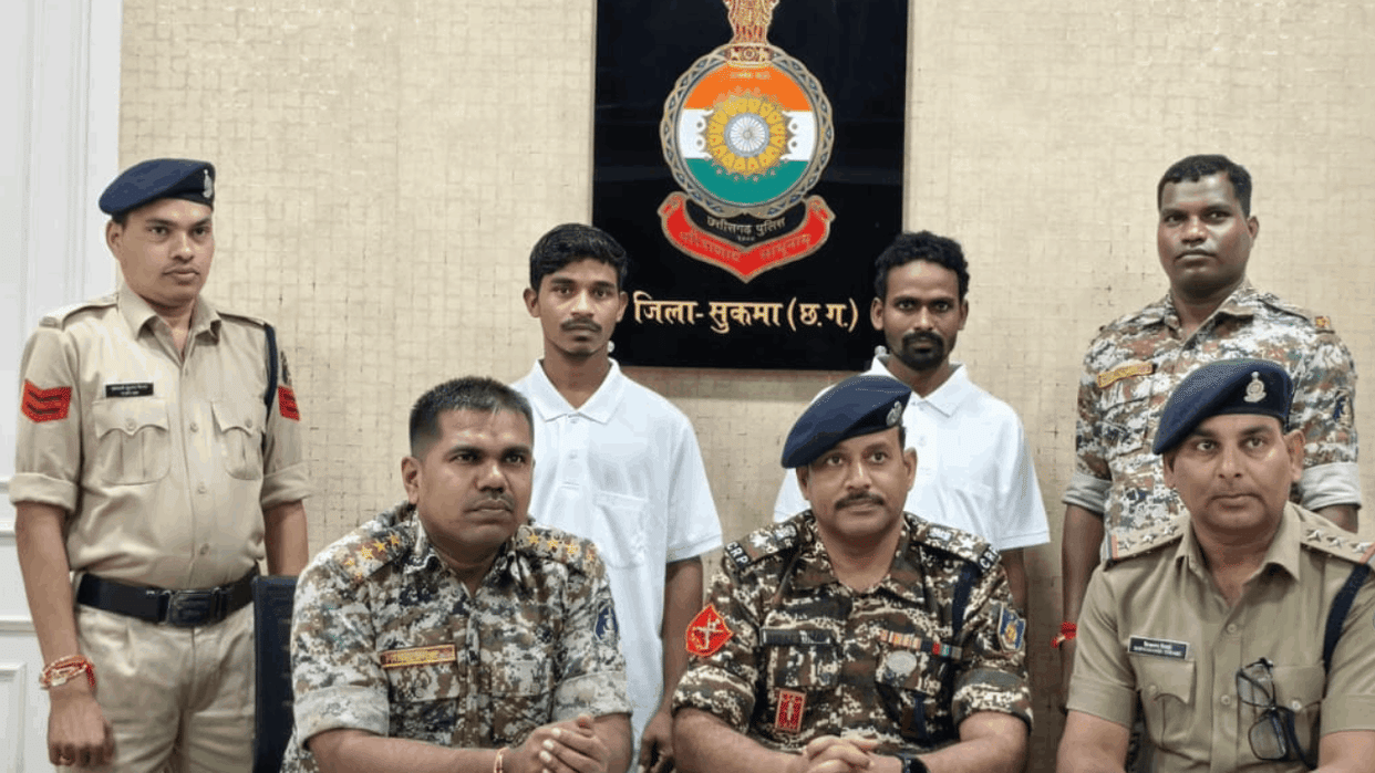 Two hardcore Naxalites surrender in Sukma today