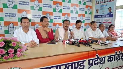 Congress national spokesperson Surendra Rajput Press Conference in Dehradun attacked on Modi government