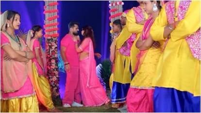 bhojpuri star Khesari Lal Yadav and Neelam Giri New Song Kamar Damage goes viral gets Massive views