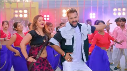 bhojpuri star Khesari Lal Yadav and Neelam Giri New Song Kamar Damage goes viral gets Massive views