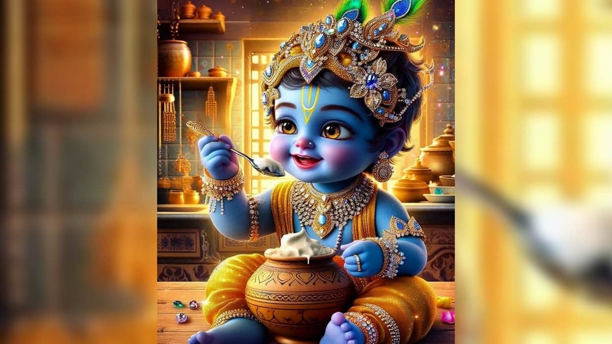 Krishna Janmashtami 2024 Best Shree Krishna HD Photos Wallpaper DP Bal gopal Cute Image Download