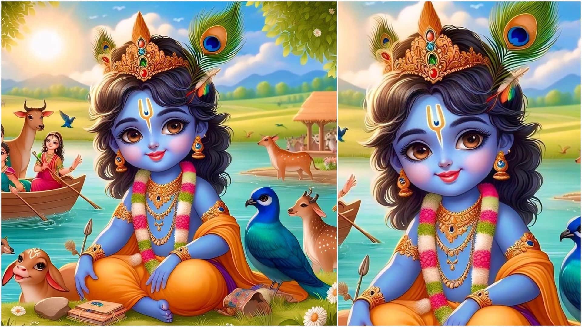 Krishna Janmashtami 2025 Poster Design Quotes Shree Krishna imagesladdu gopal ki photo wallpapers HD