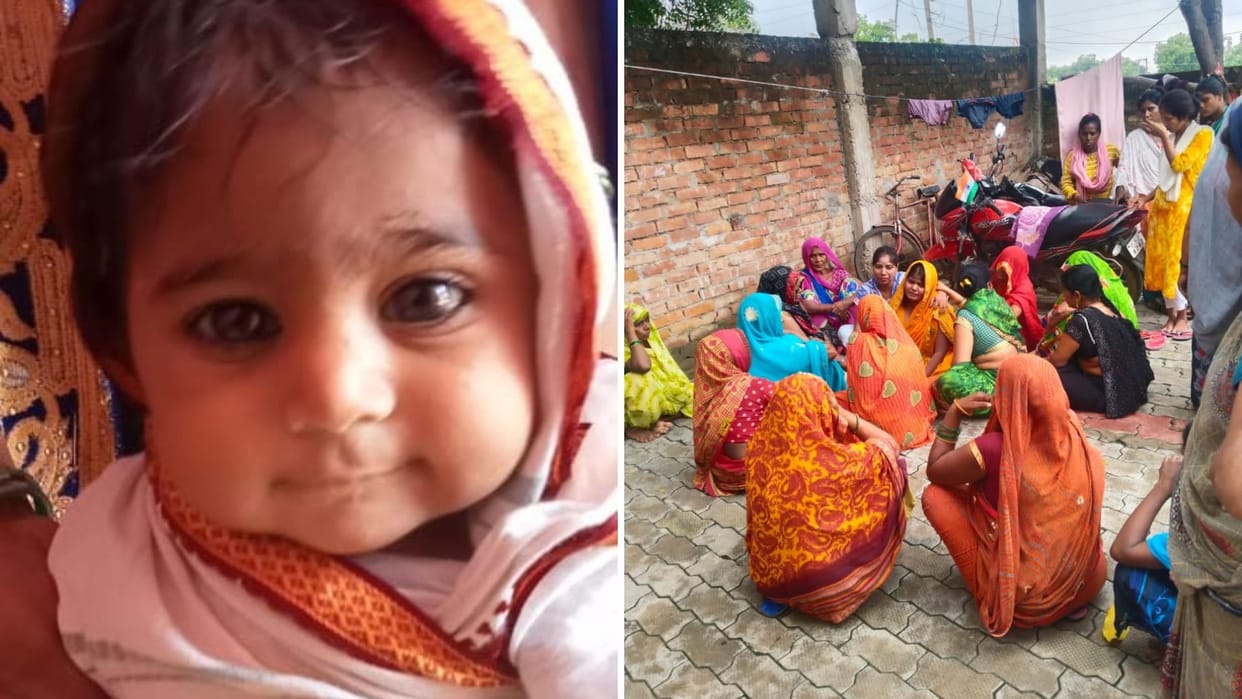 innocent child fell bucket full of water and dead in varanasi family members state of panic