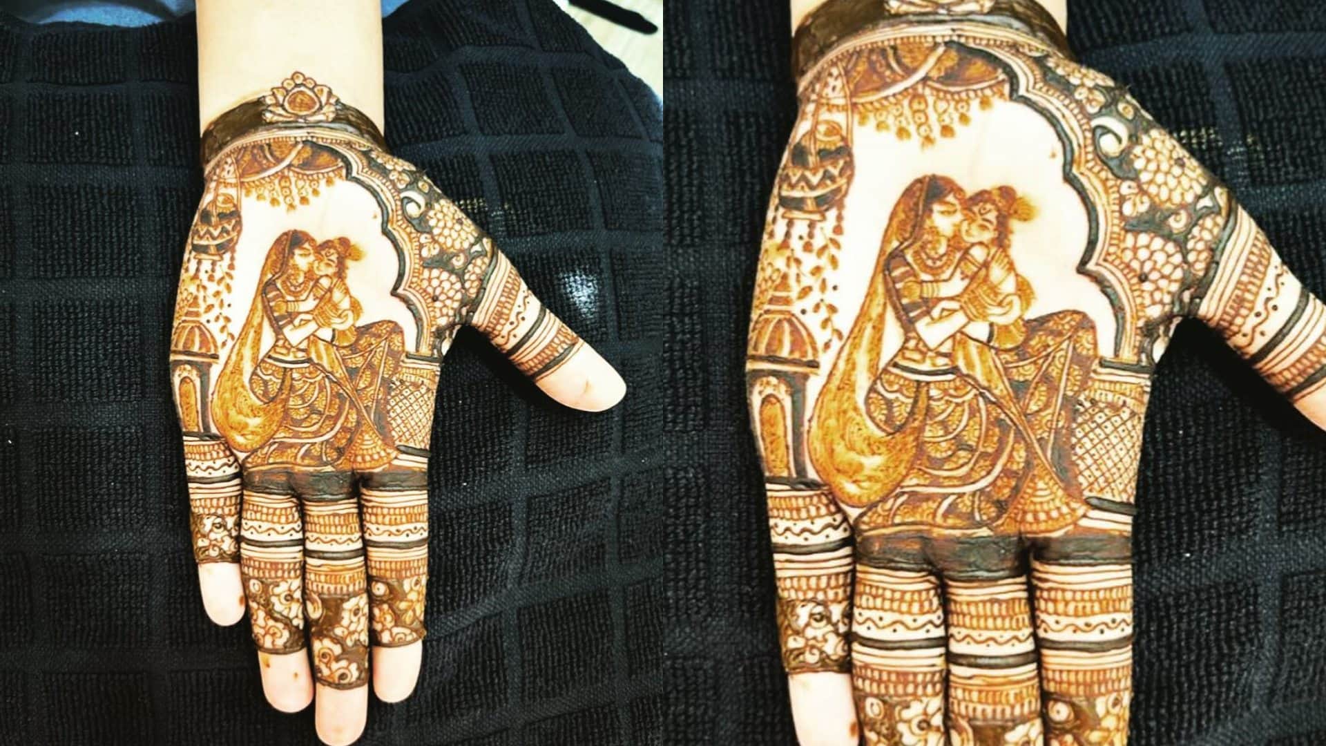 Krishna Janmashtami 2024 Special Mehndi design for full hand disprj