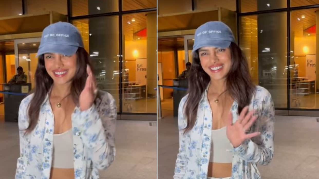 Priyanka Chopra arrives in Mumbai The Bluff actress stylish look shoot for jee le zara fashion 2 as report