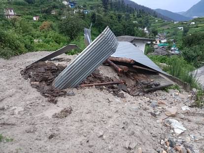 Uttarakhand Weather Disaster in chamoli Tharali temple washed away Bridge Collapse house damage